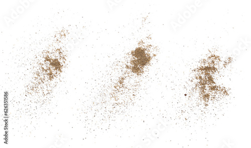 Wallpaper Mural Ground black pepper powder isolated on white, top view, clipping path Torontodigital.ca