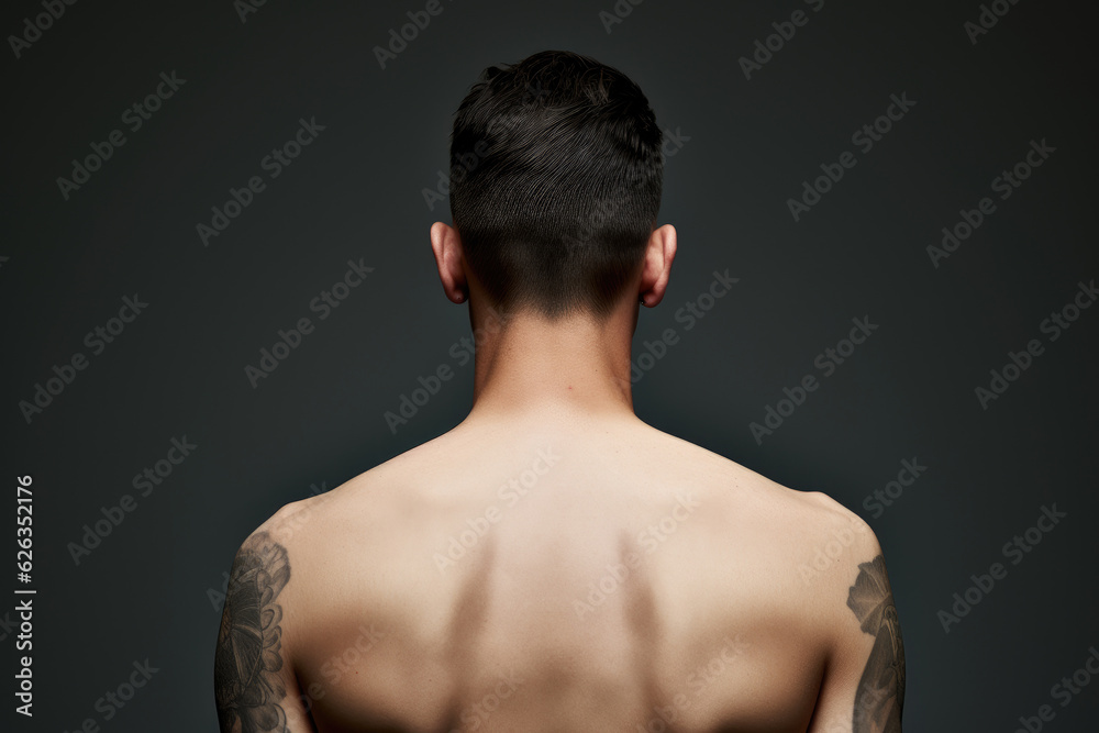 Back of a man for Tattoo Mock-up Back of a man for Tattoo Mock-up