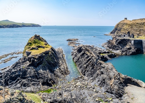 Abereiddy blue lagoon, Wales photo