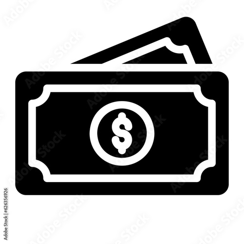 money glyph icon