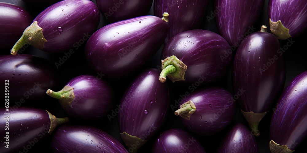 AI Generated. AI Generative. Many eggplants pattern on background. Fresh healthy vegetables food diet view from top shot AI Generated. AI Generative. Many eggplants pattern on background. Fresh healthy vegetables food diet view from top shot