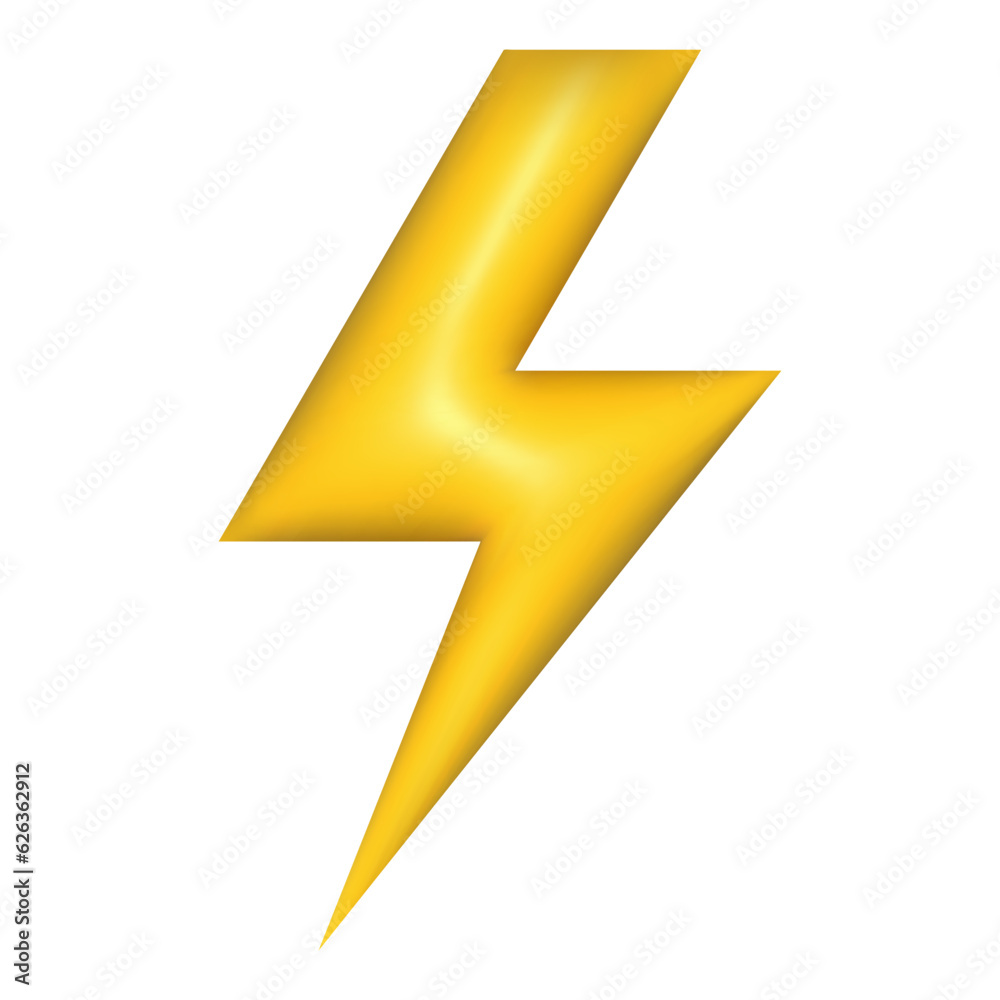 3d lighting bolt isolated. vector illustration 3d lighting bolt isolated. vector illustration