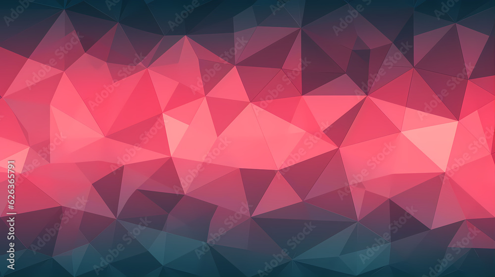 Fototapeta premium Eye-catching polygonal backgroun design in bold colors, ideal for a modern website header, presentation or social media post