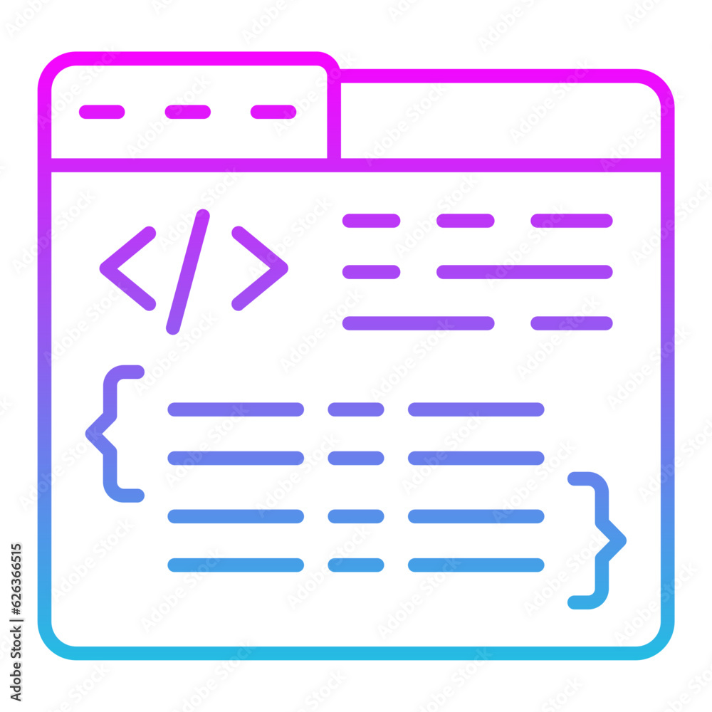 Web Coding Icon Web Coding Icon