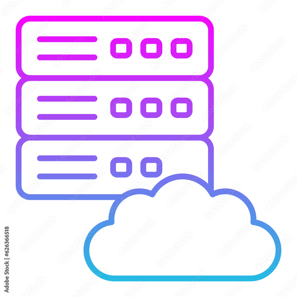 Cloud Server Icon Cloud Server Icon