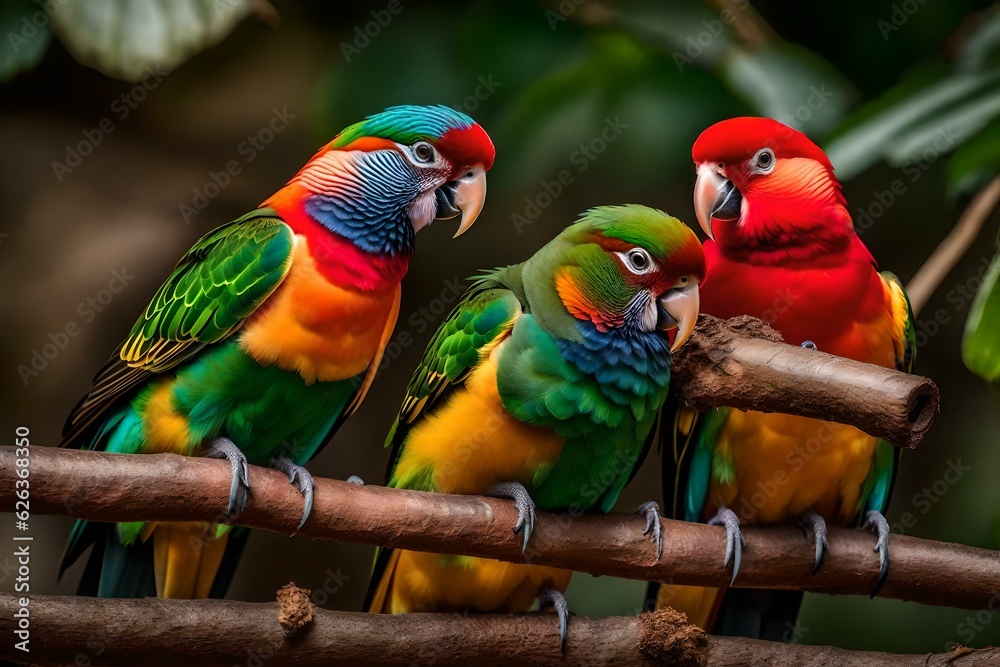 Obraz premium red and yellow macaw