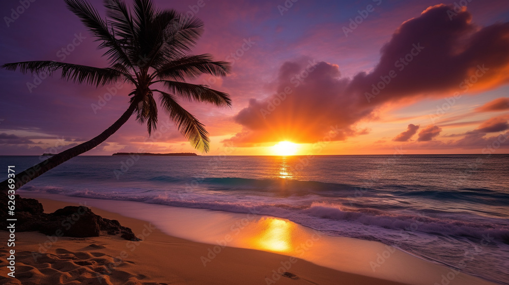 sunset on the beach sunset on the beach