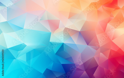 Abstract background with low poly design