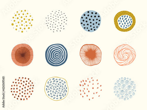 Abstract circles art. Use for social media posts, Highlights cover icons, posters, t-shirt prints, greeting and business cards, banners, labels, badges and other graphic designs.