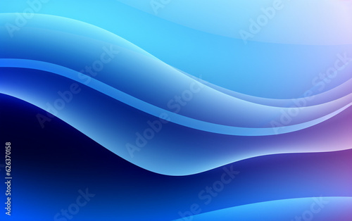 Abstract blue background with smooth shining lines