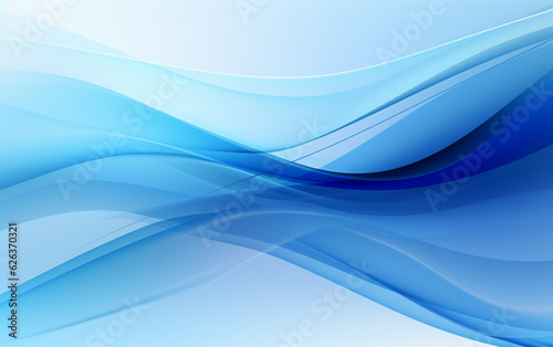 Abstract blue background with smooth shining lines