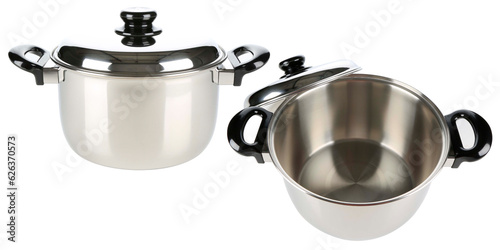 Images of cookware on a white background
