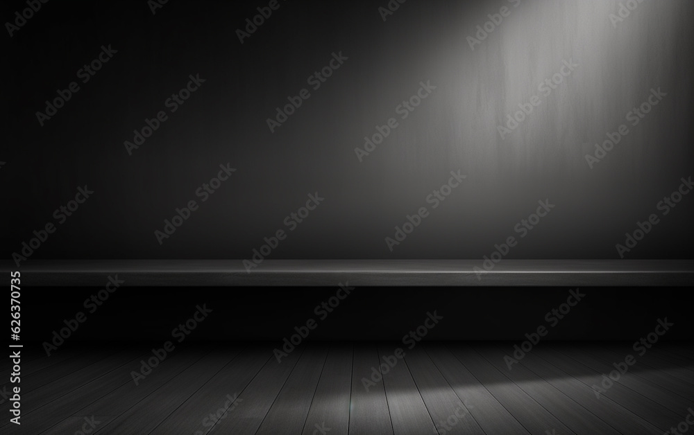 Abstract luxury blur dark grey and black gradient, used as background studio wall for display your