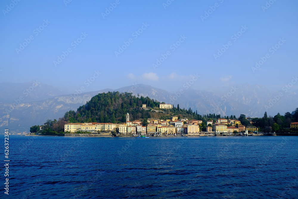 Ferry boat cruise on the Como Lake to Bellagio, Lombardy, Italy