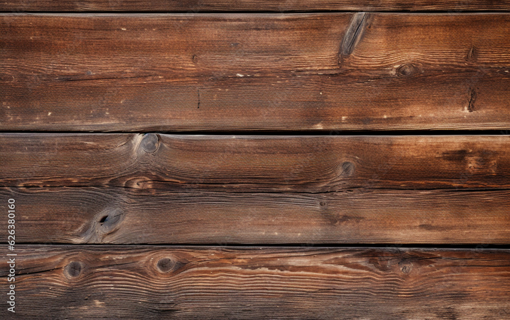 Naklejka premium Close up of a rustic wooden plank