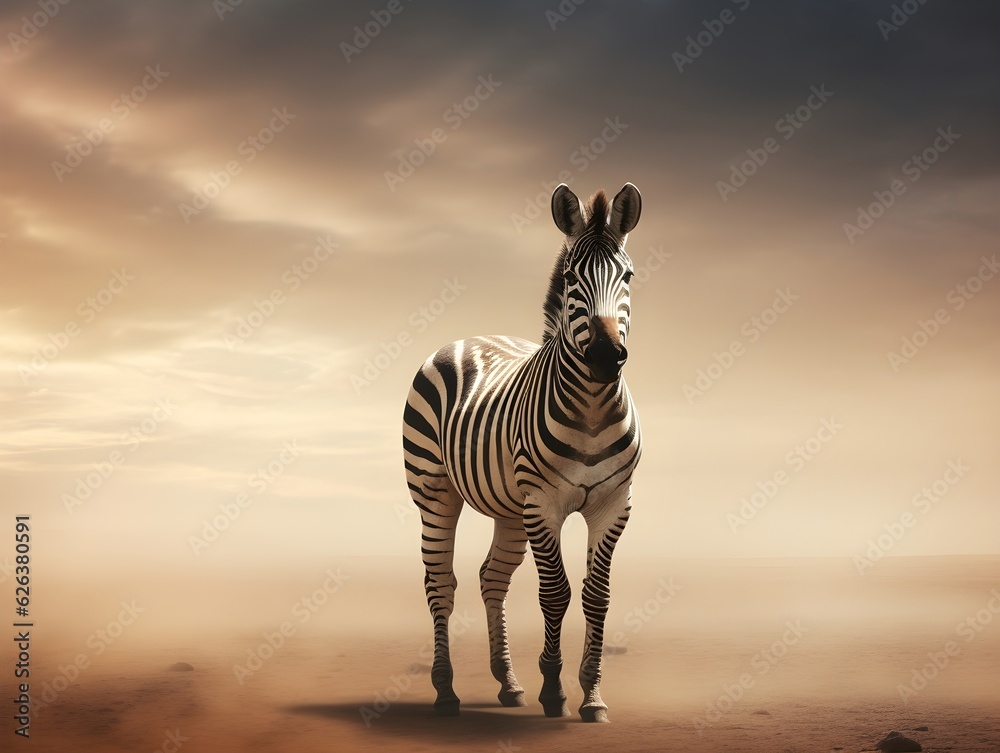 Fototapeta premium Elegante Streifen: Zebras in ihrer natürlichen Schönheit