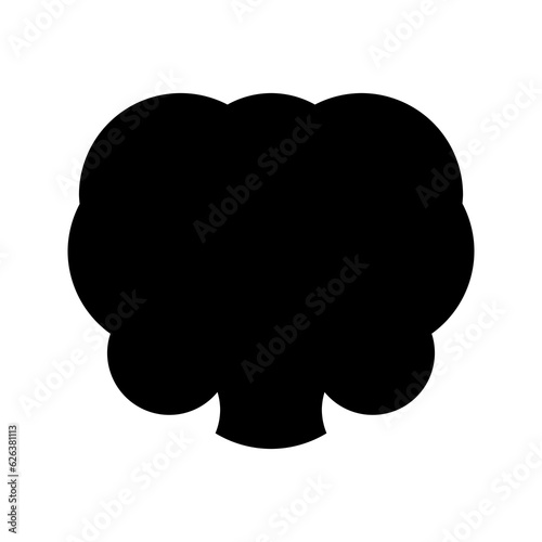A simple logo featuring black broccoli or a tree on a white background. The entire logo is made of circles only.