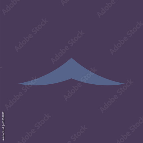 A simple logo featuring a simple purple lonely mountain. The entire logo is made of circles only.