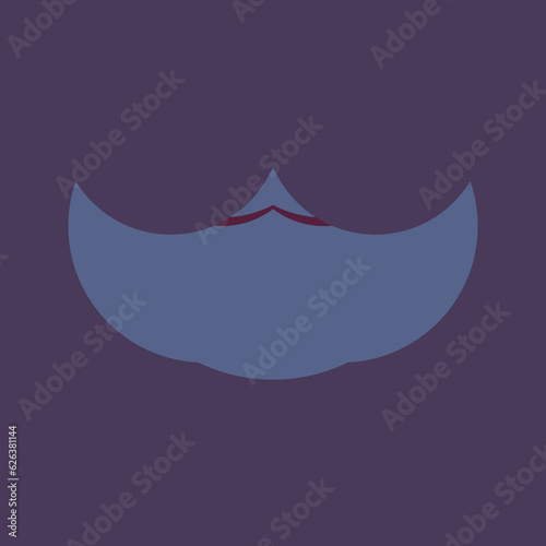 A simple logo featuring a purple mountain. The entire logo is made of circles only.