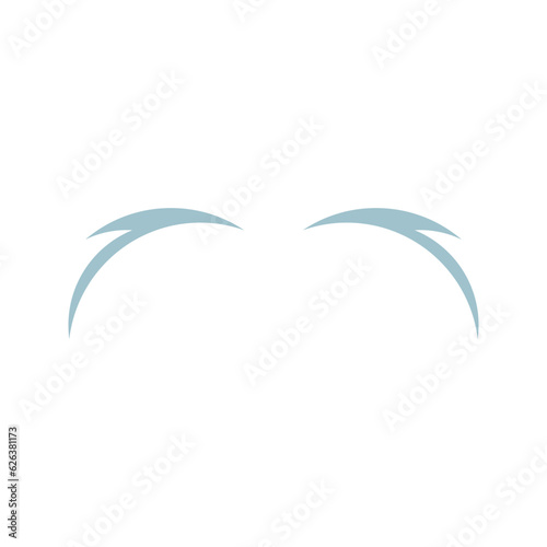 Simple wings logo. The entire logo is made of circles only.