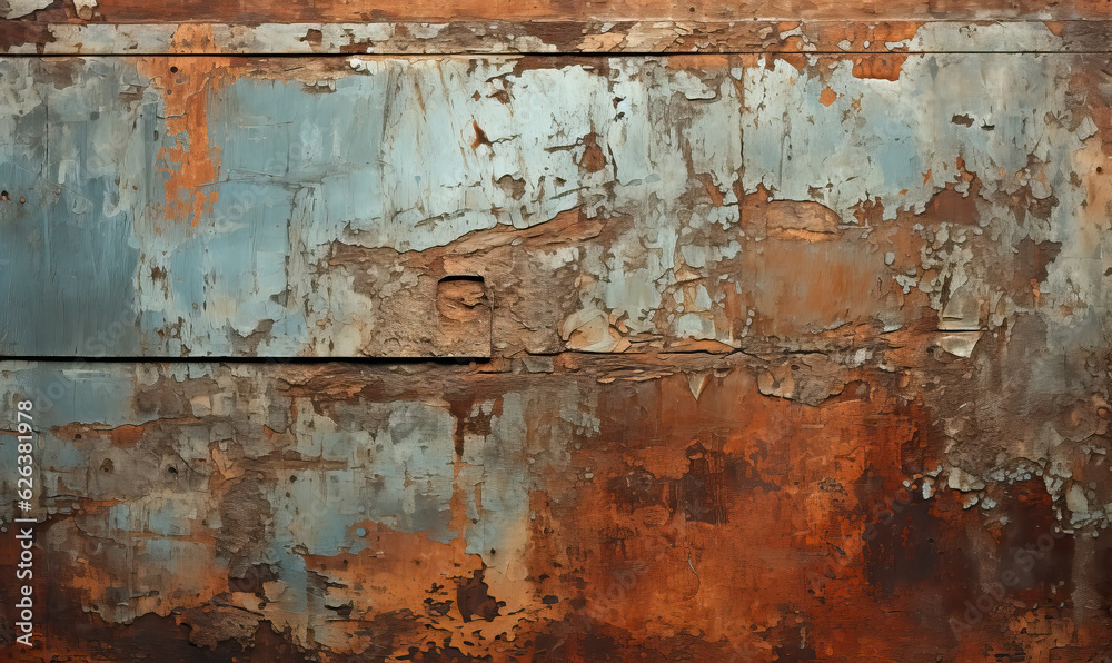 Background rusty painted metal surface. of metal rusty texture.