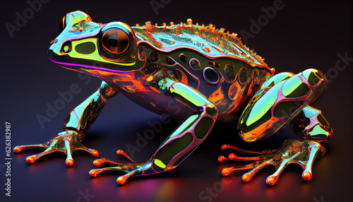 red eyed tree frog generative by ai 