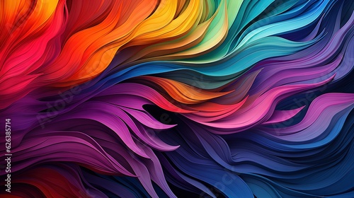  a colorful abstract background with wavy lines and colors of different colors.  generative ai