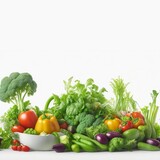 Beautiful Vegetables food background illustration, ai generate