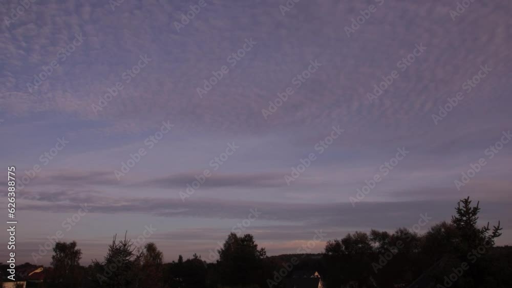 beautiful sunset in poland