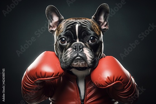 french bulldog boxer. photo