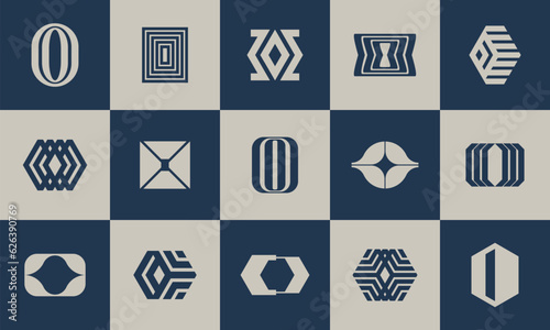 Digital technology company letter O logo design