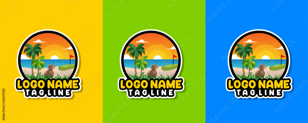 Modern colorful logo design