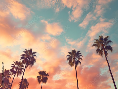 Abendliche Silhouetten: Palmen bei Sonnenuntergang © Joseph Maniquet