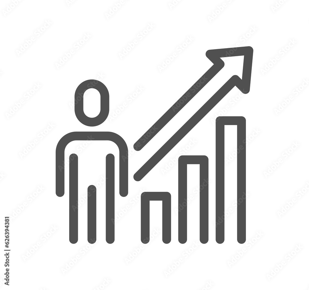 Business people related icon outline and linear symbol.