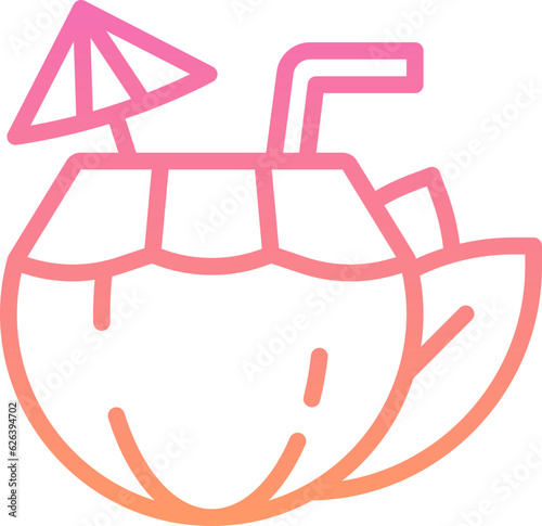 coconut drink icon