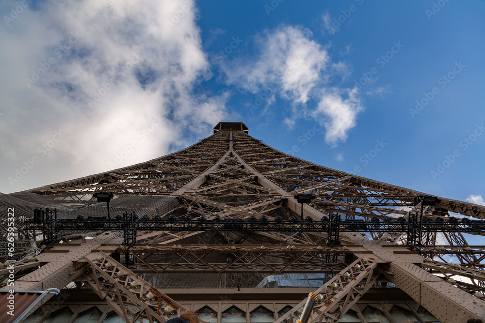 Detail from the Eiffel Tower in Paris, France Detail from the Eiffel Tower in Paris, France