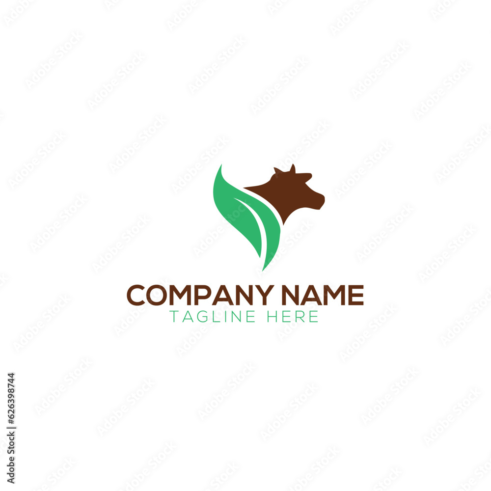 farming cow logo 