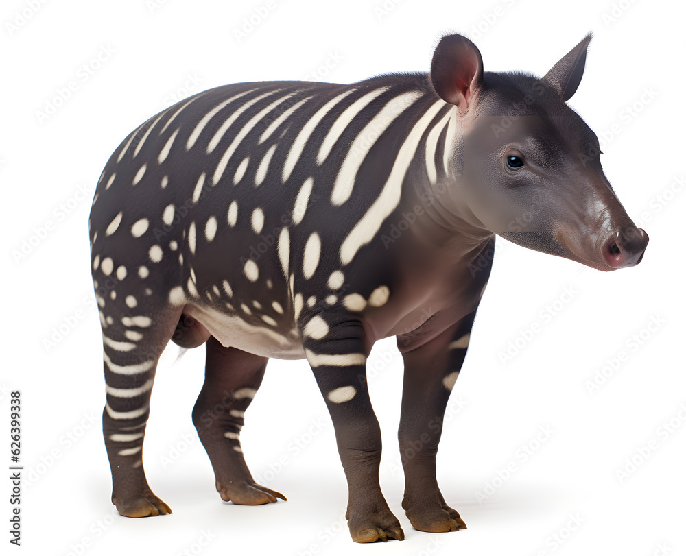 Obraz premium Tapir on white background