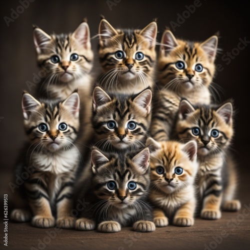  "Purrfectly Piled: A Tower of Feline Friends" © James