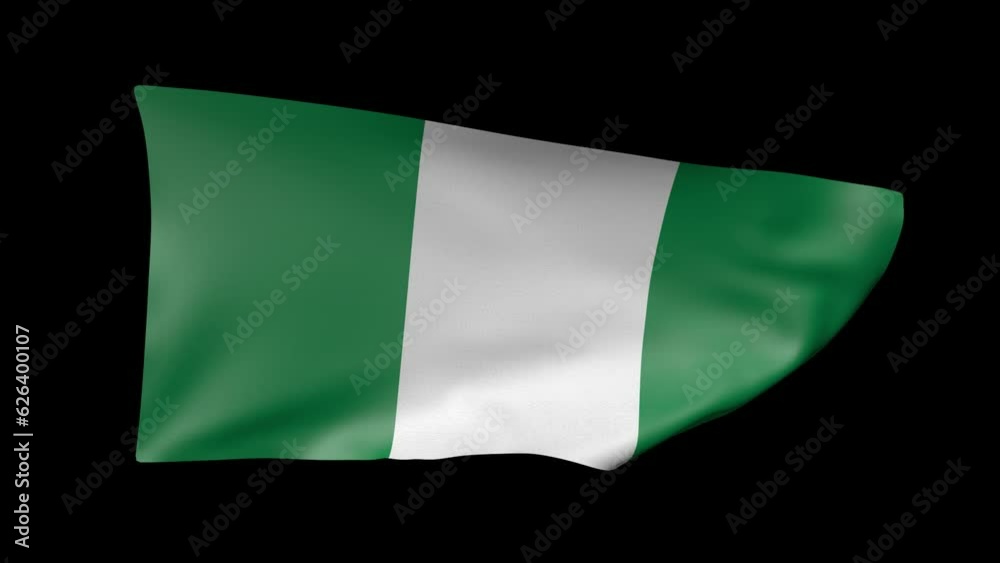 Nigeria Waving Flag Transparent Alpha Nigeria Waving Flag Transparent Alpha