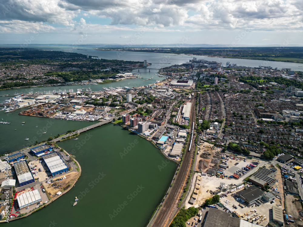 River Itchen Southampton City Centre, Drone Photography, 48mp 