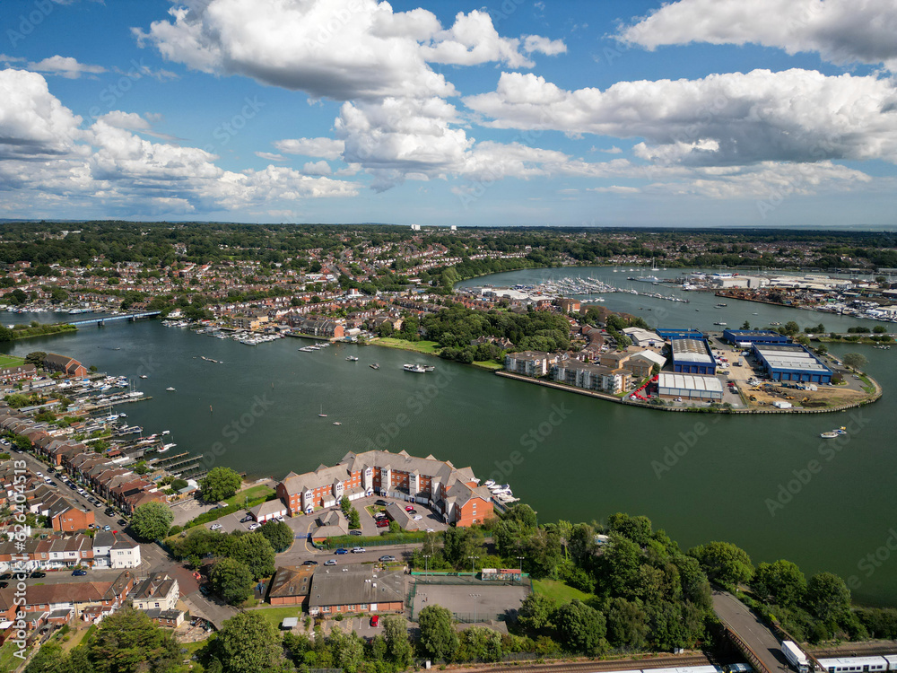 Obraz premium Southampton City Centre, Drone Photography, 48mp