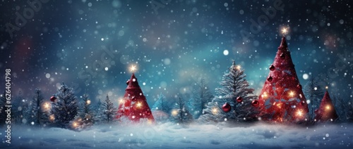 Christmas Tree Holiday Background