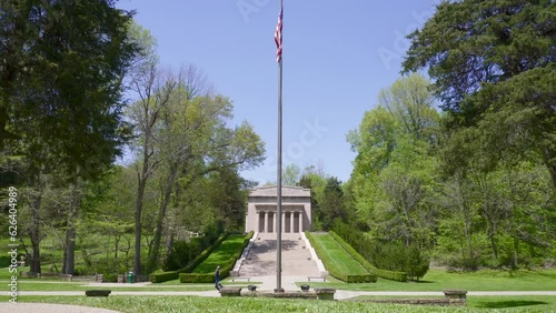 Hodgenville, Kentucky: Abraham Lincoln Birthplace National Historical Park. Memorial building built on the centennial of Lincoln's birth at the site of Lincoln family Sinking Spring Farm.  photo