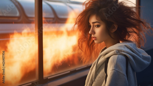the air is burning, fire an...