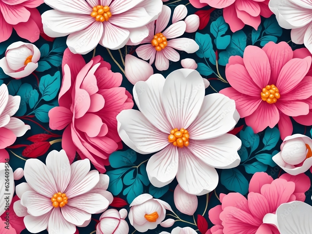 Seamless patterns of flowers, repeating patterns design, fabric art, flat illustration, simple detailed clean, vector image. Seamless patterns of flowers, repeating patterns design, fabric art, flat illustration, simple detailed clean, vector image.