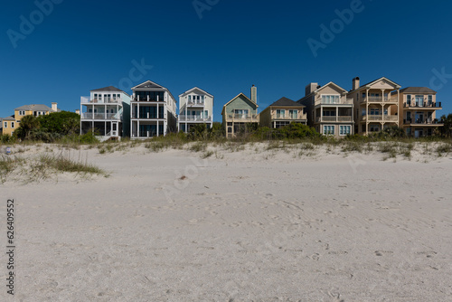 Wild Dunes Resort, South Carolina, USA - April 10, 2023. Luxury ocean view luxury vacation homes at Wild Dunes Resort, Isle of Palms, South Carolina.