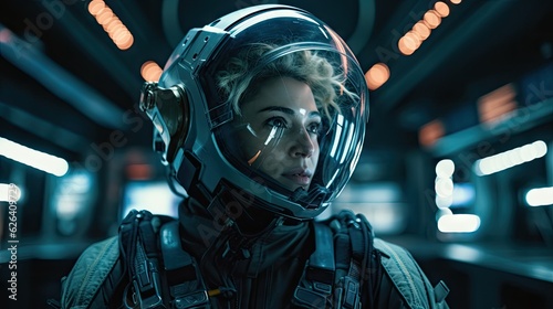 illustration of the woman astronaut