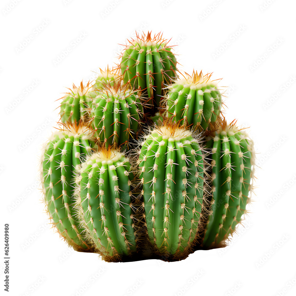 cactus isolated on transparent background ,thorny plant ,generative ai cactus isolated on transparent background ,thorny plant ,generative ai
