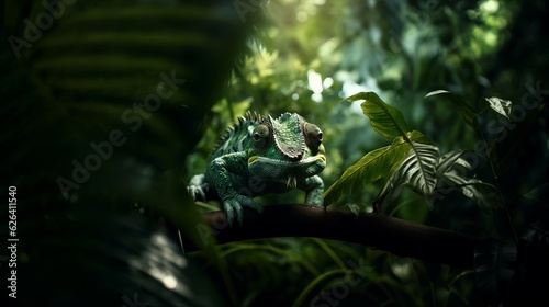 Chameleon in the Jungle
